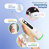 Fakir Şarjlı Probiwash 7in1 Ağız Duşu Kablosuz Kullanım + Pilli Diş Fırçası Hediye - AĞIZ DUŞU - Beyaz