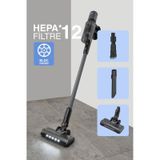 Fakir Shadow 7016 Gun Metal Şarjlı Dikey Süpürge gri