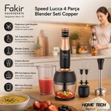 Fakir Speed Lucca 4 Parça Blender Seti Copper - Gold