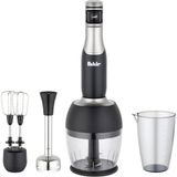 Fakir Speed Lucca Blender Seti 1000 W Güç, 900 ml Kapasite ve Fonksiyonlar ile Şık Siyah-Gri