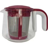 Fakir Teatime Çay Makinesi Için Filtreli Cam Demlik Kırmızı