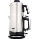 Fakir Temper Çay Makinesi Inox Renkli 1.1 lt Demlik ve 1.7 lt Su Isıtıcı Kapasitesiyle Hızlı Demleme