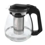 Fakir Temper, Temper İnox, River 2İn1, Temper Rouge İle Uyumlu Çelik Süzgeçli Cam Demlik - 1500 Ml