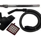 Fakir Veyron Turbo Xl Elektrikli Süpürge Uyumlu Çelik Telli Muadil Hortum Seti Ve Hepa Filtre