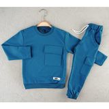Falcomini Kids Erkek Çocuk Spor Eşofman Takımı 3/11 Yaş - 4 - 5 Yaş - 22-Mavi