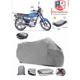 Falcon 100 Lux Branda Gri Arka Çanta Uyumlu(Topcase) Motosiket Brandası Motor Örtüsü Çadır Su Geçirmez Motosiklet Kılıfı Motor Brandası,lastikli,taşıma Torbalı