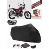 Falcon Crown 150 Branda Siyah Arka Çanta Uyumlu(Topcase) Motosiket Brandası Motor Örtüsü Çadır Su Geçirmez Motosiklet Kılıfı Motor Brandası,lastikli,taşıma Torbalı