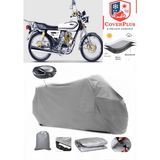 Falcon Leopar 222 Arka Çanta Uyumlu (Gri) Motorsiket Brandası Motor Örtüsü Çadır Su Geçirmez Motosiklet Kılıfı Motor Brandası - Gri- Arka Çanta UYUMLU