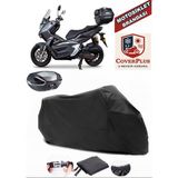Falcon T-Rex 188 Branda Siyah Arka Çanta Uyumlu(Topcase) Motosiket Brandası Motor Örtüsü Çadır Su Geçirmez Motosiklet Kılıfı Motor Brandası,lastikli,taşıma Torbalı