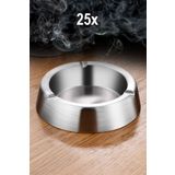 Falconetti 25 Adet Çelik 12,5 cm Kafe Restaurant Lokanta Yuvarlak Kül Tablası Küllük mt170b