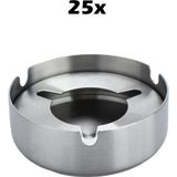Falconetti 25 Adet Çelik 8 cm Kafe Restaurant Lokanta Yuvarlak Kül Tablası Küllük cin955-25
