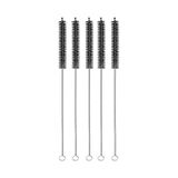 Falconetti 5 Adet Siyah 8 mm Pipo Pipet Boru Kamış Temizlik Temizleme Fırçası rd52