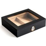 Falconetti RC06SY Siyah Camlı Kısa Humidor Puro Kutusu