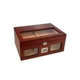 Falconetti RC59KR Bordo 2 Katlı Camlı Dijital Humidor Puro Kutusu