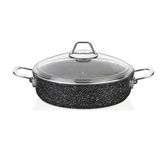 Falez Black Line 24 cm Granit Karnıyarık Tencere