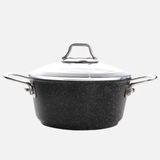 FALEZ Black Line 24cm Granit Tek Basık Tencere