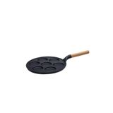 FALEZ Black Line 28 cm 7 Göz Döküm Pankek Tava