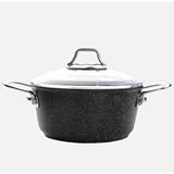 Falez Black Line Granit Döküm 24 Cm Derin Tencere Gri