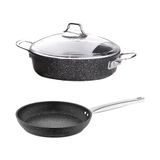 Falez Black Line Granit Döküm 26 cm Kısa Tencere