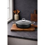 FALEZ Black Line Granit Karnıyarık Tencere 30 Cm