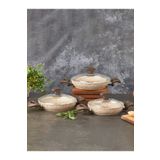FALEZ Creamy 6 Parça Granit Sahan Set