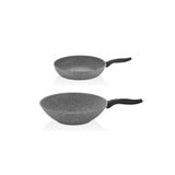 Falez Granit Tava 26 Cm Ve 28 Cm Wok Tava