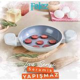 Falez Liva Seramik Sahan 20 cm - Gri