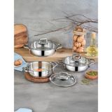 Falez VNT-1038 Vento Celık 6 Prc Sahan Set - Gri