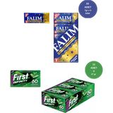 Falım (7gr x 5) x 20 - First (27GR x 12) Avantajlı Falım Damla Sakız ve First 60 Dakika Yeşil Nane - 32 gr