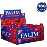 Falım Çilek Aromalı Sakız (100 x 1,4g - 1 Adet) - 1,4 gr