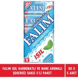Falım Işıl Karbonatlı ve Nane Aromalı Şekersiz Sakız - 80 Adet