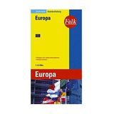 Falk Länderkarte Europa 1:4,5 Mio. (Almanca) Perfect Binding Cilt
