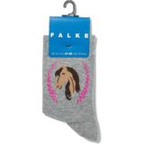 Falke Çocuklar Için At Desenli Pamuklu Çorap - Gri