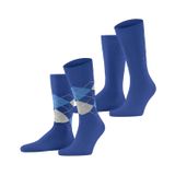 FALKE Erkek çorabı (2'li paket), Mavi (Gece Mavisi 6048), 40-46