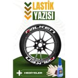 Falken Motosiklet Ve Otomobil Araç 3D Oto Lastik Yazısı Sticker Arma Seti – 8 Adet