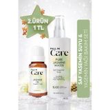FALL IN CARE Saf Yasemin Suyu (100ml) & Yasemin Yağı (20ml), Gözenek Sıkılaştırıcı Ton Eşitleyici Cilt Bakım Seti