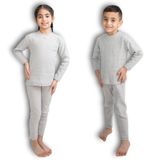 FAM Kız & Erkek Çocuk Tayt & Body Takımı (Açık Gri, 10 Yaş)