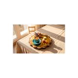 fam wood art Büyük Boy Gold Papatya Ahşap Sunumluk ,Supla ,Nihale ,Kahvelik ,Pasta ve Kek Standı,Aynalı %100 Çam