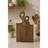 fam wood art Doğal Ahşap 2'li Kesme Sunum Doğrama Tahtası,Servis Tabağı%100 Çam Ağacı