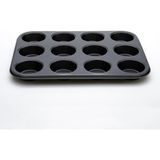 Fame Kitchen 12 Bölmeli Yanmaz Yapışmaz Teflon Kaplama Muffin Kek Kalıbı Kekstra Kalıbı - UN511