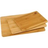 Fame Kıtchen Fame Kitchen 3'lü Bambu Kesim-Kesme Tahtası (20X12)(25X20)(33X25)