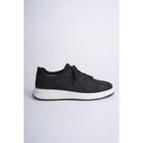 Fame Step Hakiki Deri Erkek Sneaker Ayakkabı Siyah Günlük Rahat Ortopedik Spor Como
