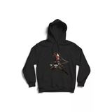 Fame-Stoned Attack On Titan Captain Levi Baskılı Kapüşonlu Sweatshirt