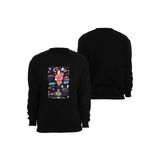Fame-Stoned Bt21 Bts Anime Baskılı Bisiklet Yaka Sweatshirt