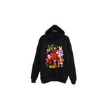 Fame-Stoned Dragon Ball Z Anime Baskılı Unisex %100 Pamuk Kapüşonlu Siyah Sweatshirt