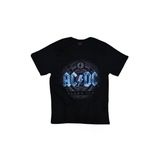 Fame-Stoned Erkek Siyah Ac-Dc Baskılı T-Shirt