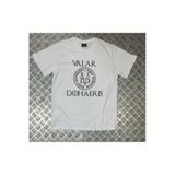 Fame-Stoned Game Of Thrones Baskılı Unisex %100 Pamuk Beyaz T-Shirt