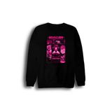 Fame-Stoned Jujutsu Kaisen - Ryomen Sukuna - Anime Baskılı Unisex %100 Pamuk Siyah Bisiklet Yaka Sweatshirt