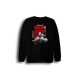 Fame-Stoned Jujutsu Kaisen - Sukuna - Anime Baskılı Unisex %100 Pamuk Siyah Bisiklet Yaka Sweatshirt