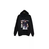 Fame-Stoned Jujutsu Kaisen - Toji Fushiguro - Anime Baskılı Unisex %100 Pamuk Siyah Kapüşonlu Sweatshirt